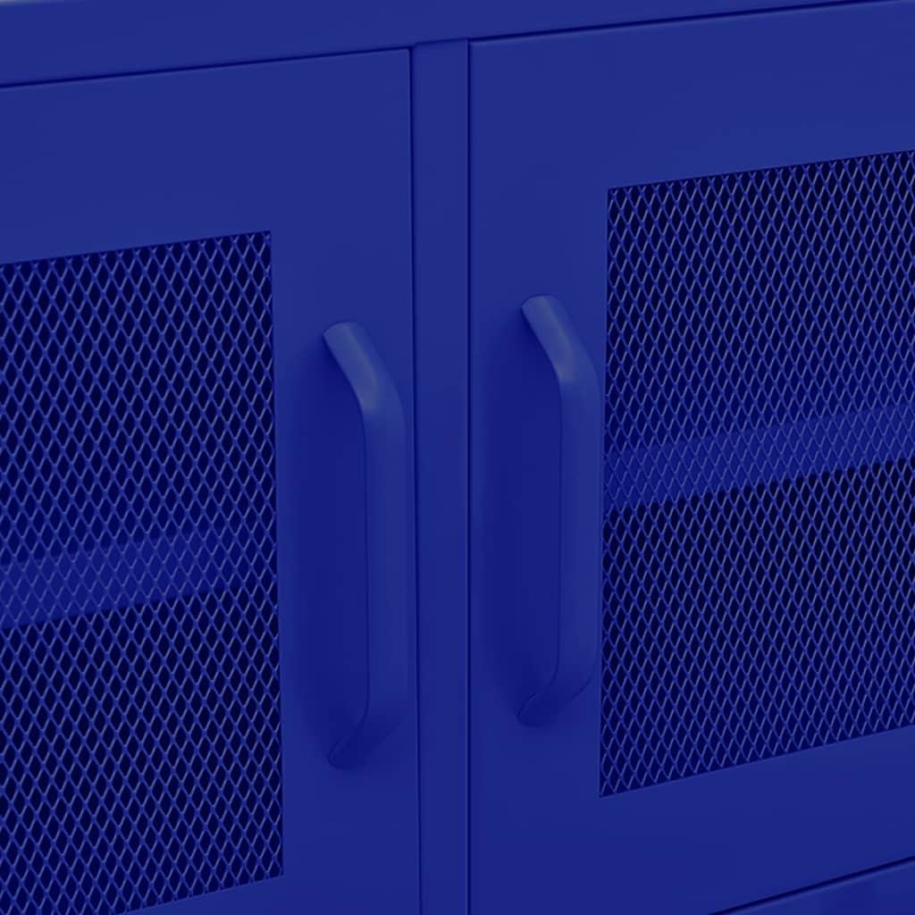 TV Cabinet Navy Blue 105x35x50 cm Steel