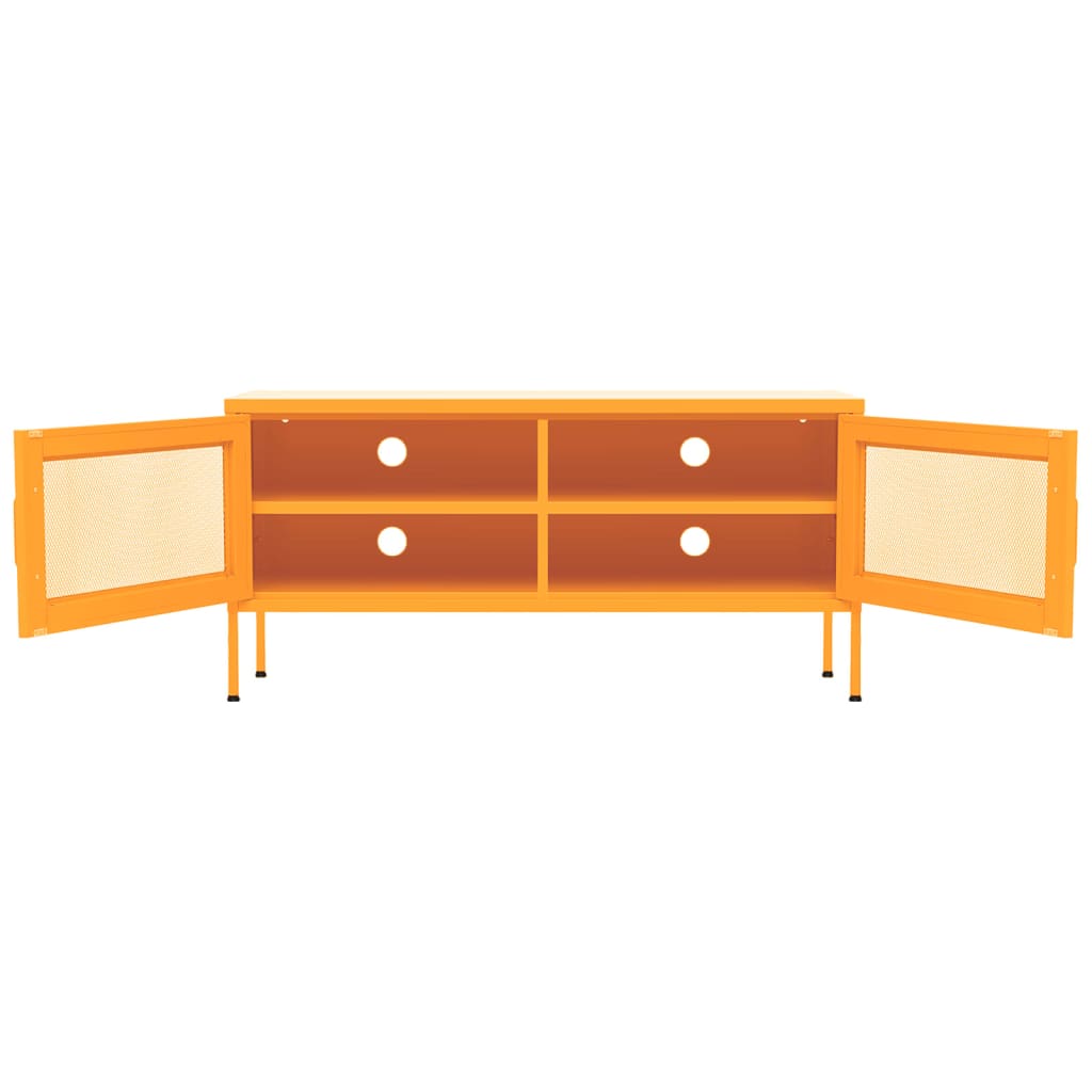 TV Cabinet Mustard Yellow 105x35x50 cm Steel