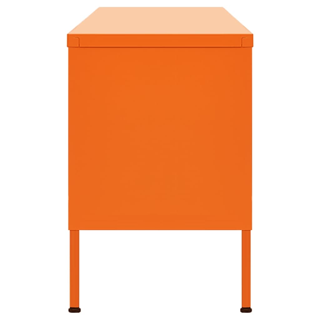 TV Cabinet Orange 105x35x50 cm Steel