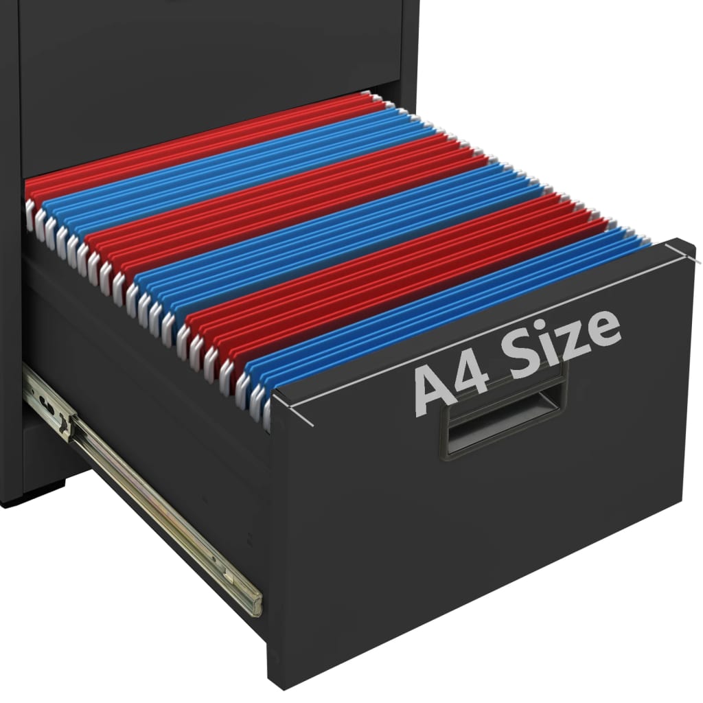 Filing Cabinet Anthracite 46x62x102.5 cm Steel