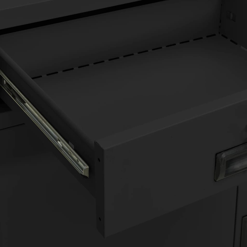 Office Cabinet Anthracite 90x40x102 cm Steel