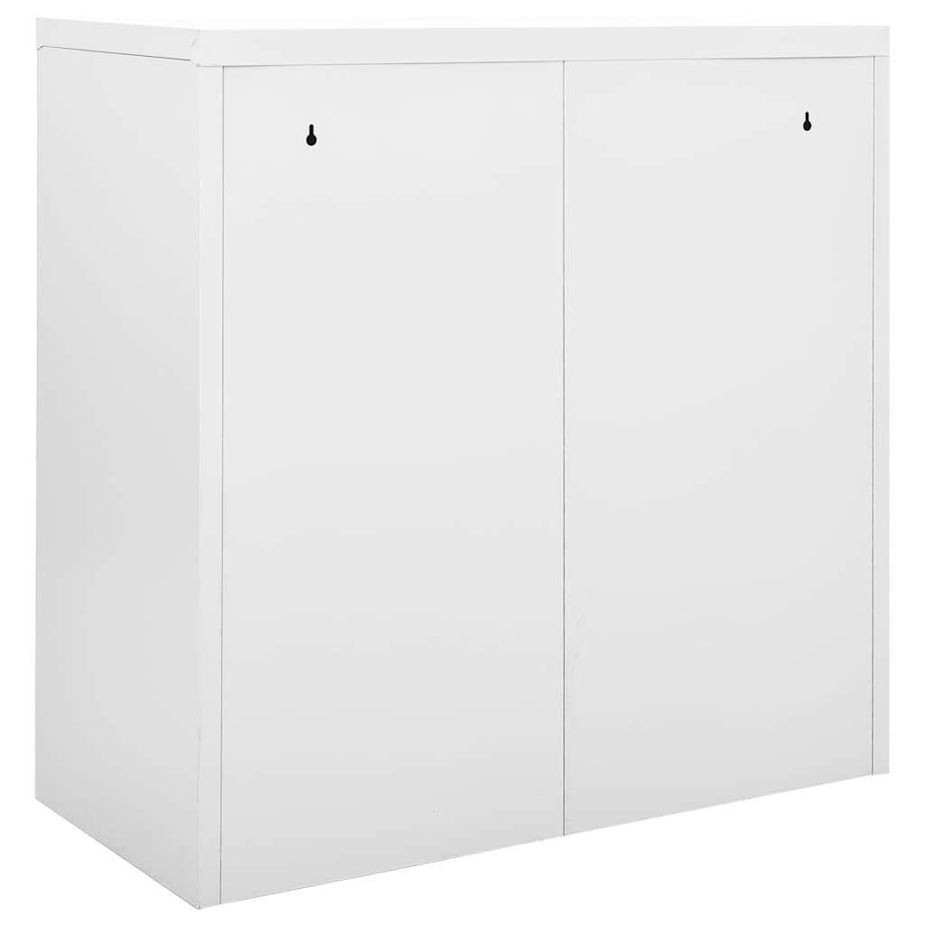 Sliding Door Cabinet Grey 90x40x90 cm Steel