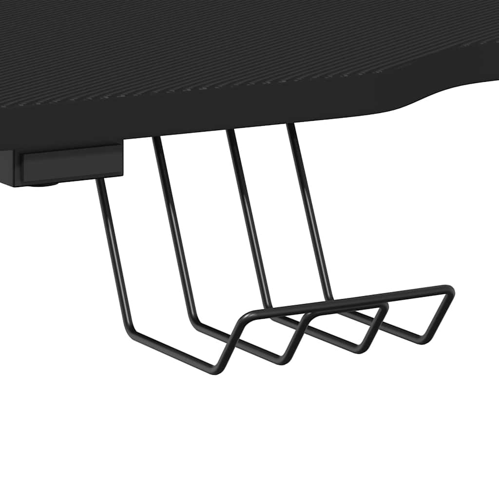Gaming Desk with ZZ Shape Legs Black 110x60x75 cm