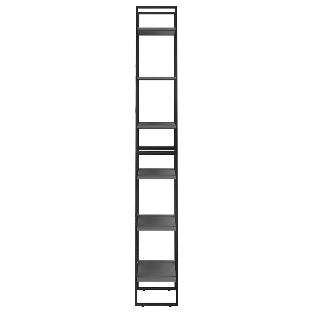 Storage Shelf Grey 60x30x210 cm Engineered Wood