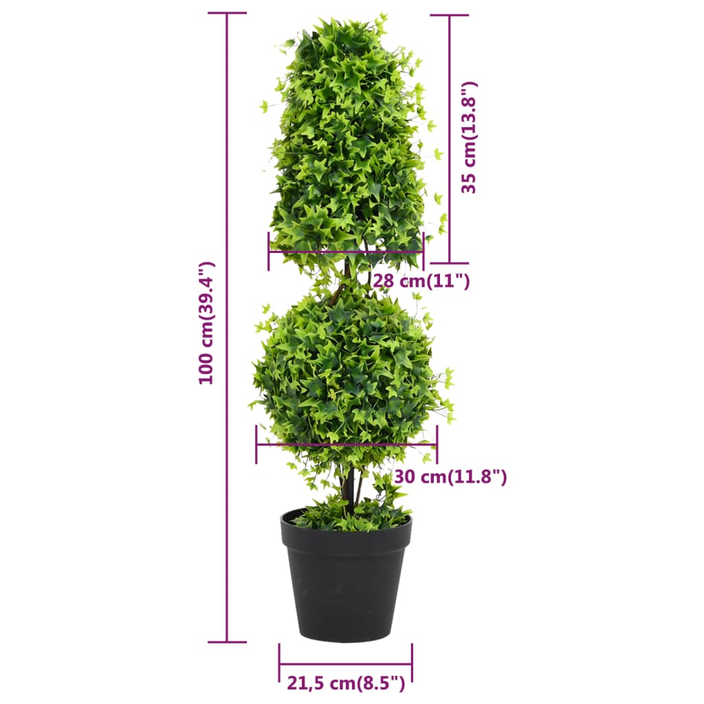 Artificial Boxwood Plant with Pot Green 100 cm