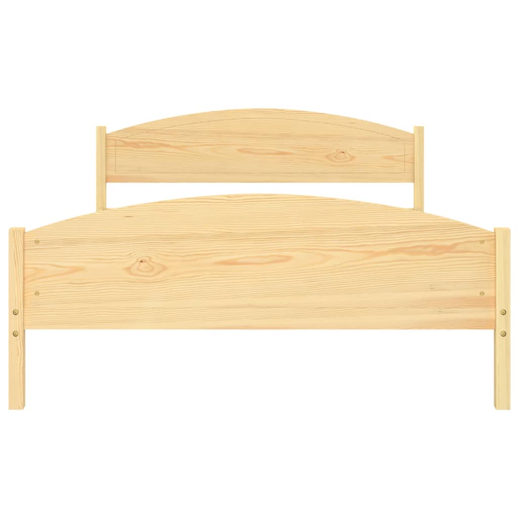 Bed Frame without Mattress Solid Pine Wood 160x200cm