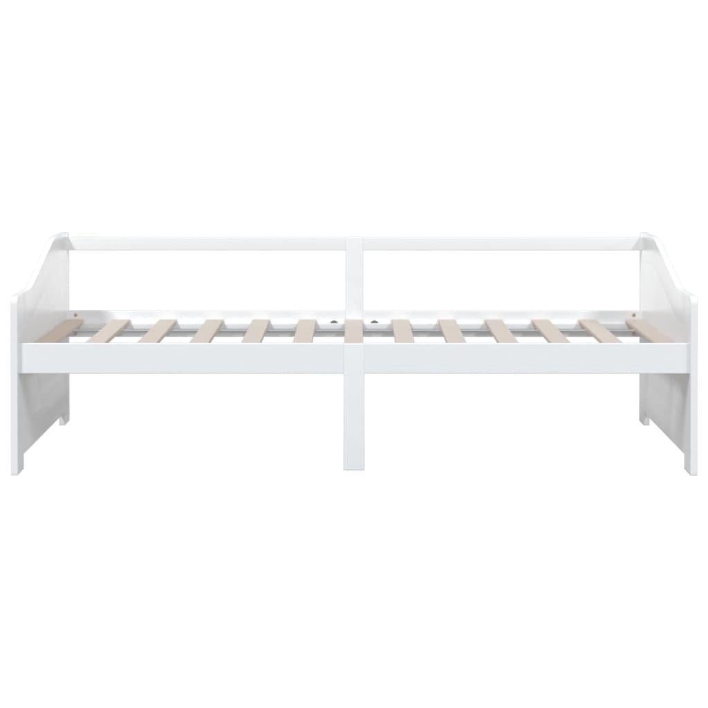 3-Seater Day Bed without Mattress White 90x200cm