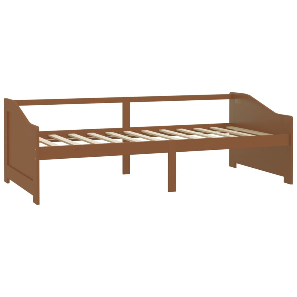 3-Seater Day Bed without Mattress Honey Brown 90x200cm