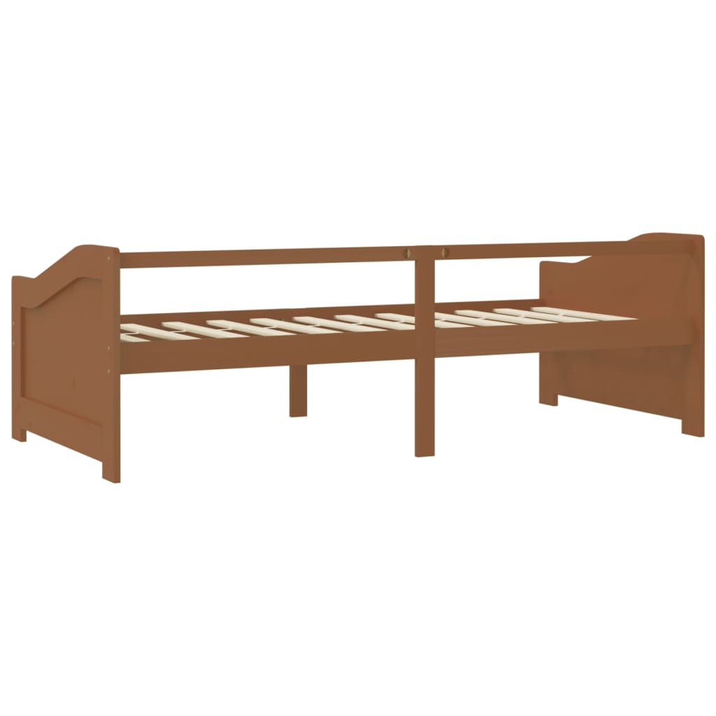 3-Seater Day Bed without Mattress Honey Brown 90x200cm