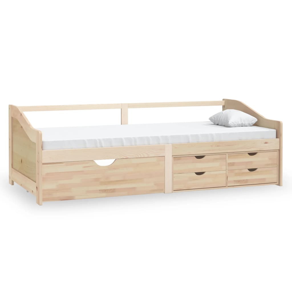 3-Seater Day Bed without Mattress Solid Pinewood 90x200cm