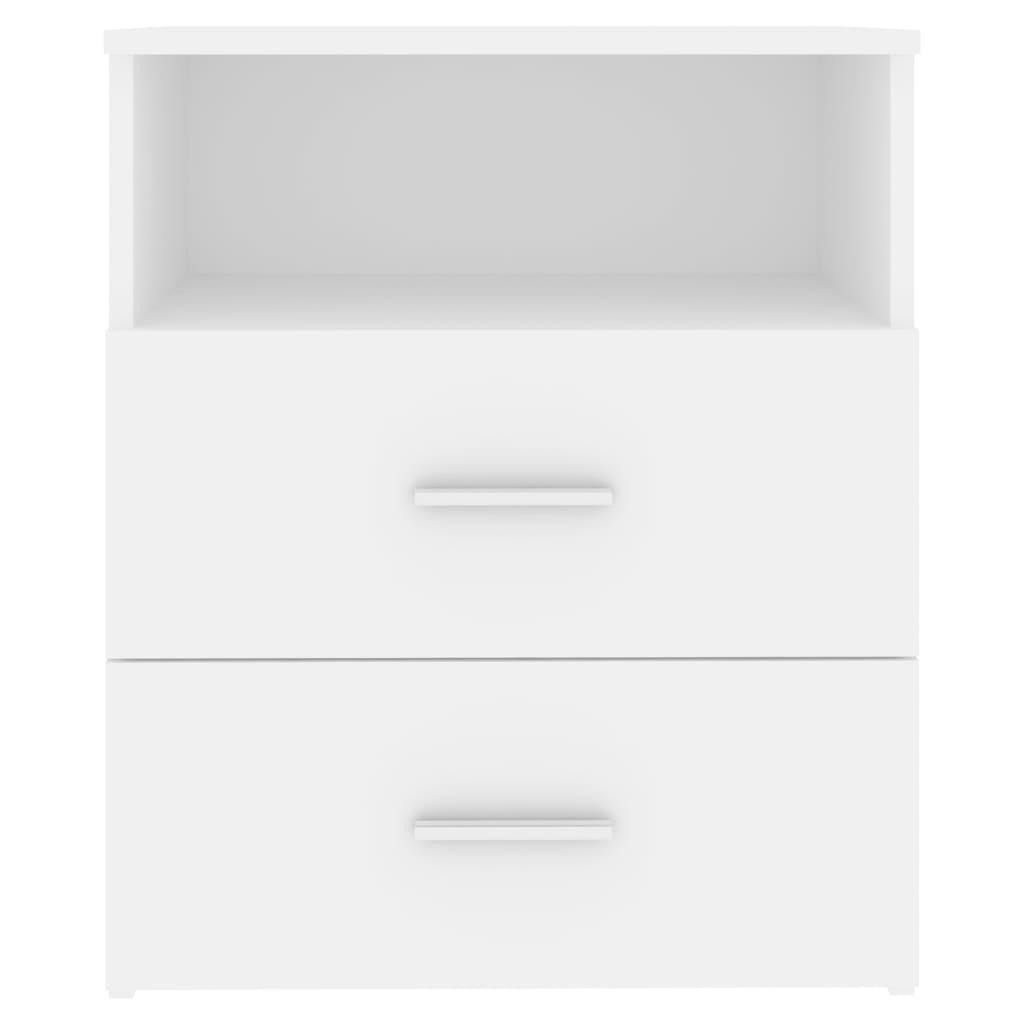 Bed Cabinet White 50x32x60 cm