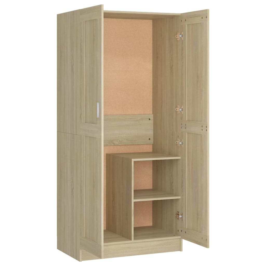 Wardrobe Sonoma Oak 82.5x51.5x180 cm Engineered Wood