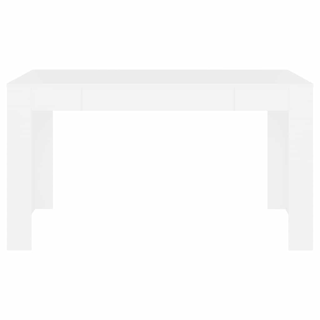 Dining Table White 140x74.5x76 cm Engineered Wood
