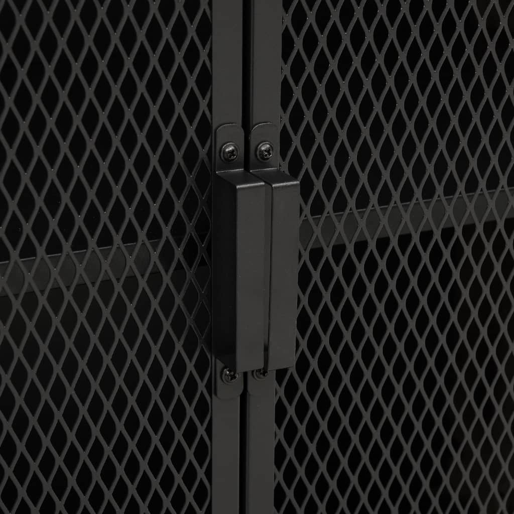 Storage Cabinet Grey 72x36x82 cm Metal and MDF