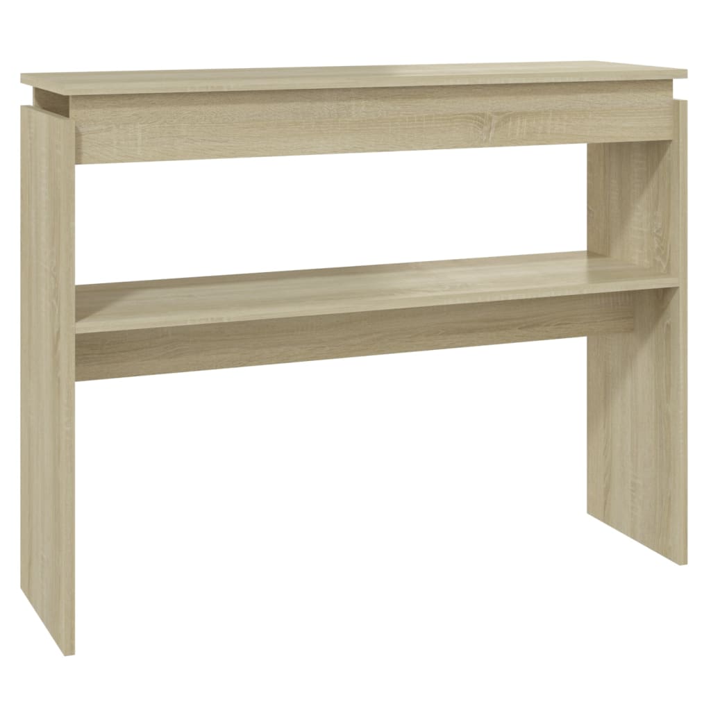 Console Table Sonoma Oak 102x30x80 cm Engineered Wood