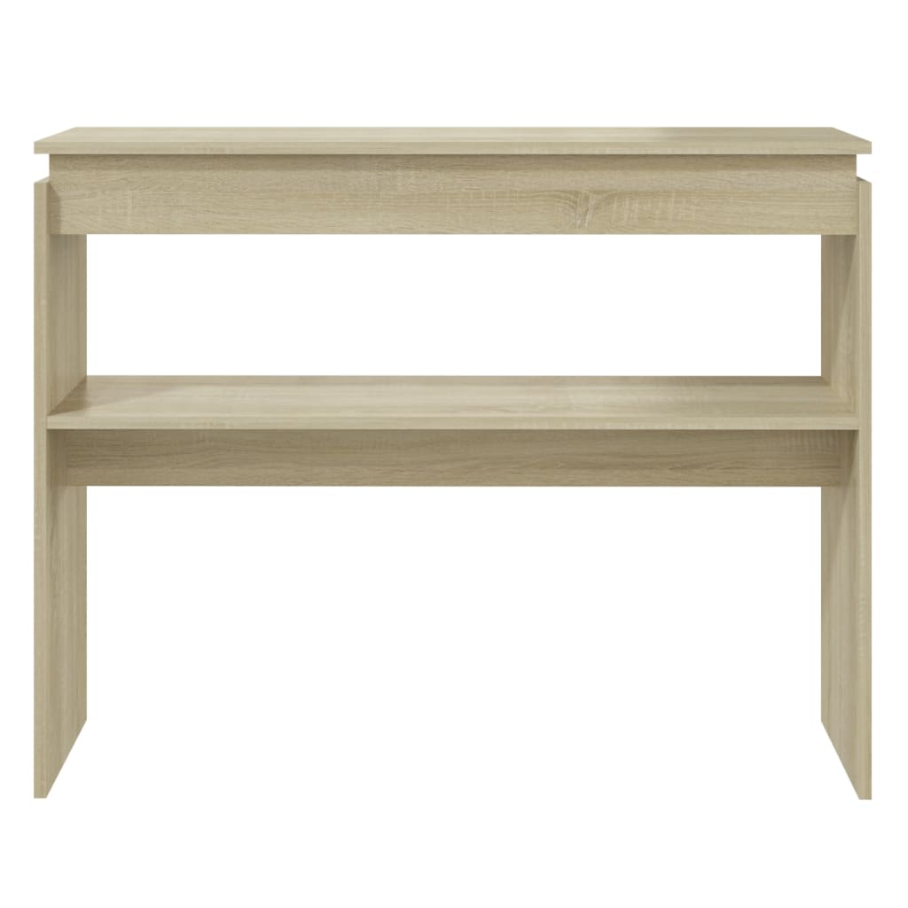 Console Table Sonoma Oak 102x30x80 cm Engineered Wood