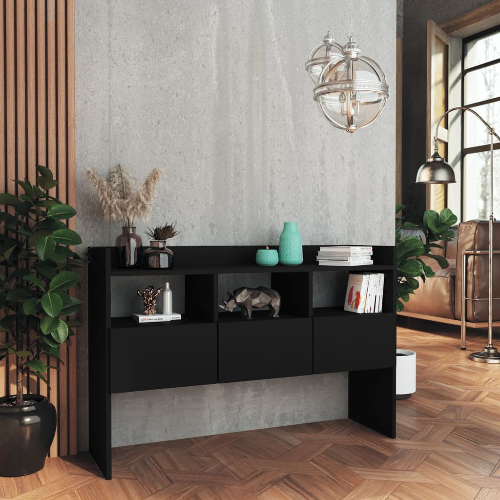 Sideboard Black 105x30x70 cm Engineered Wood