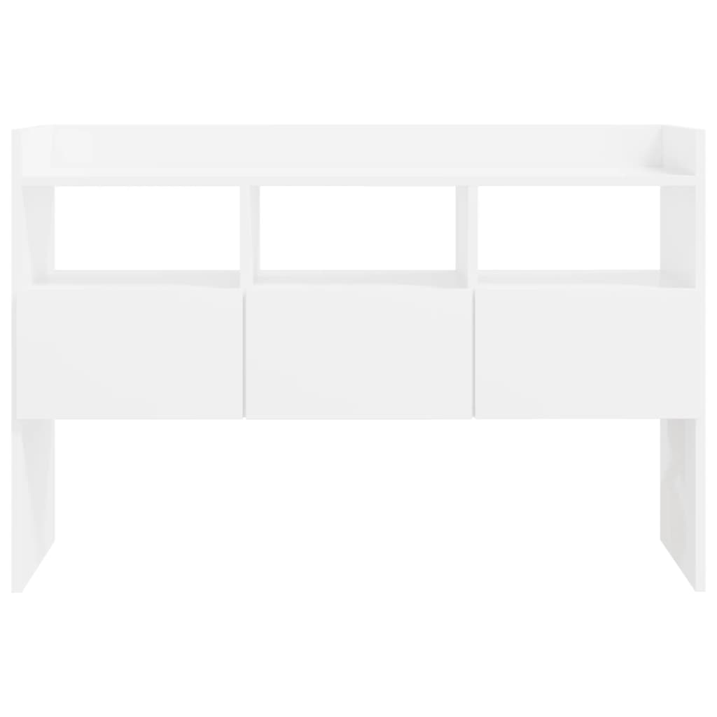 Sideboard High Gloss White 105x30x70 cm Engineered Wood