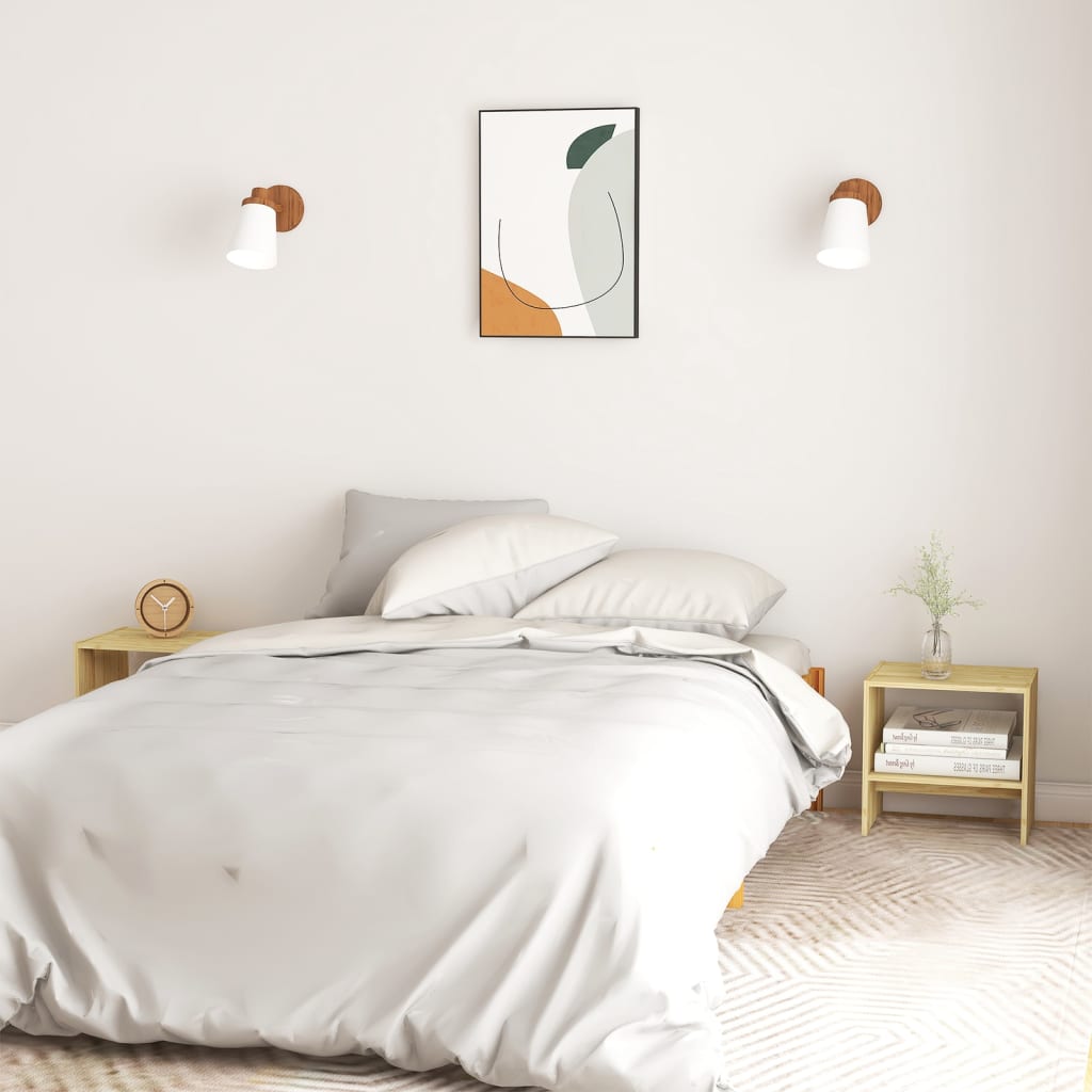 Bedside Cabinet 40x30.5x40 cm Solid Pinewood