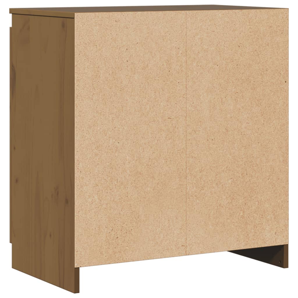 Side Cabinet Honey Brown 60x36x65 cm Solid Pinewood