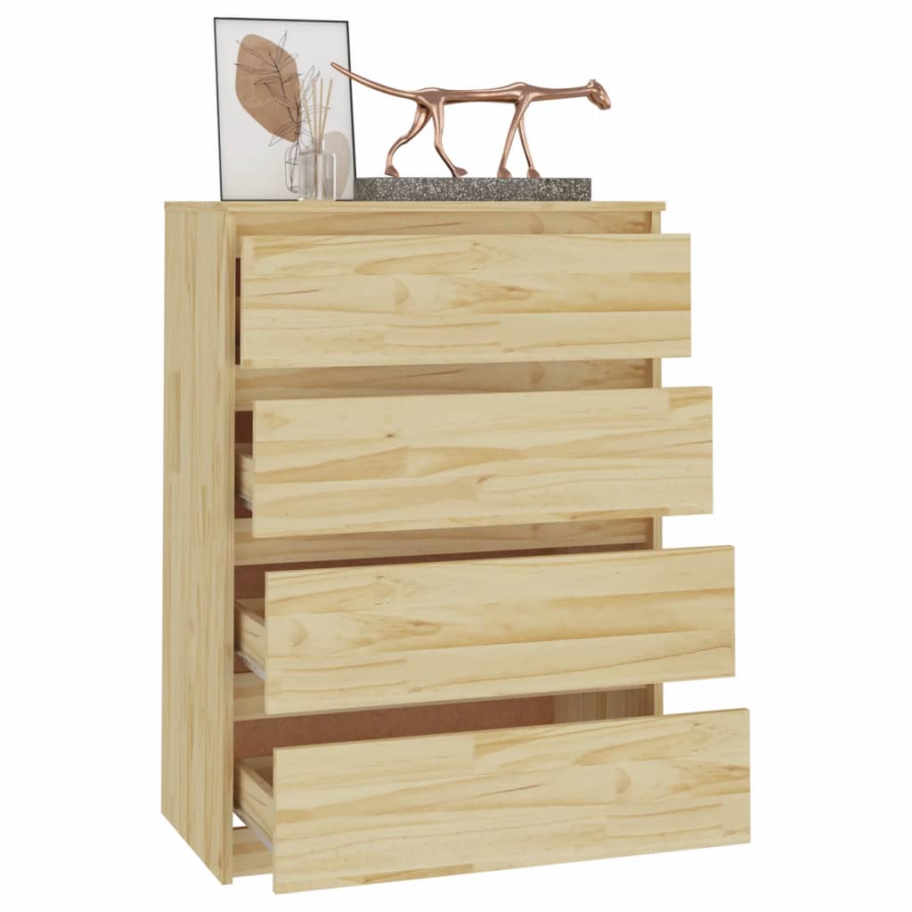 Side Cabinet 60x36x84 cm Solid Pinewood