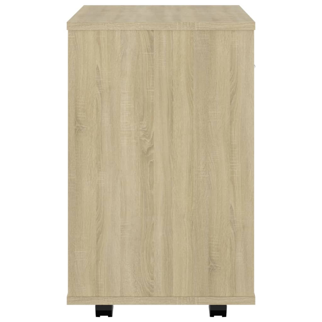 Rolling Cabinet Sonoma Oak 46x36x59 cm Engineered Wood