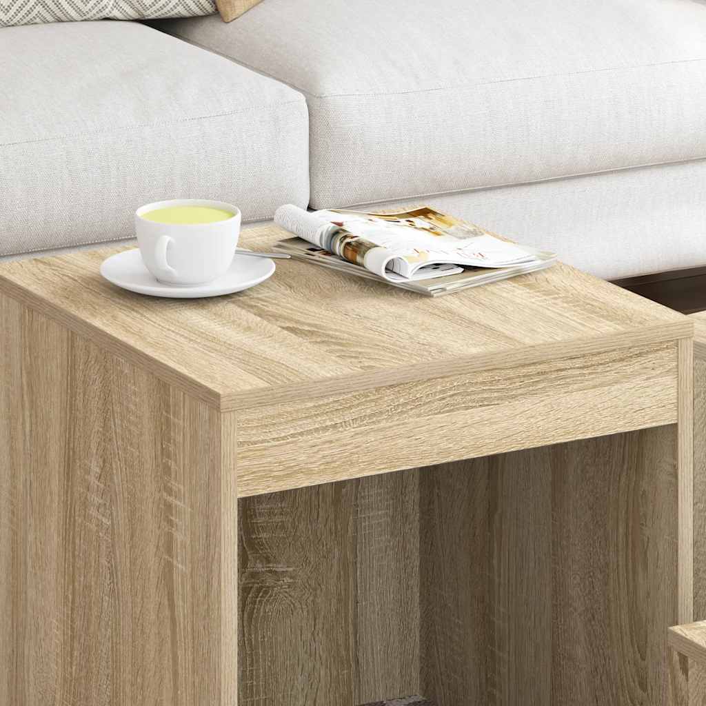 Nesting Tables 3 pcs Sonoma Oak Engineered Wood
