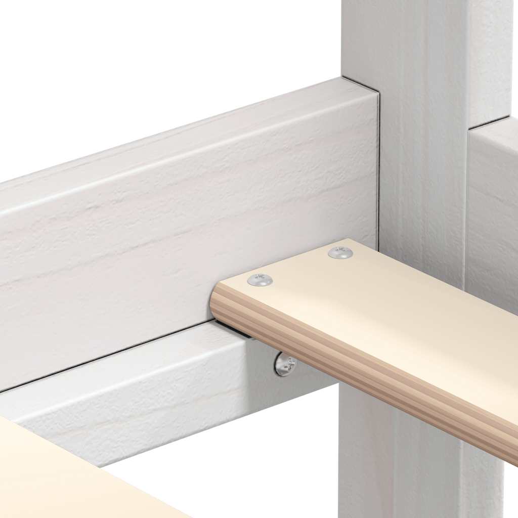 Day Bed without Mattress White Solid Wood Pine 90x200cm