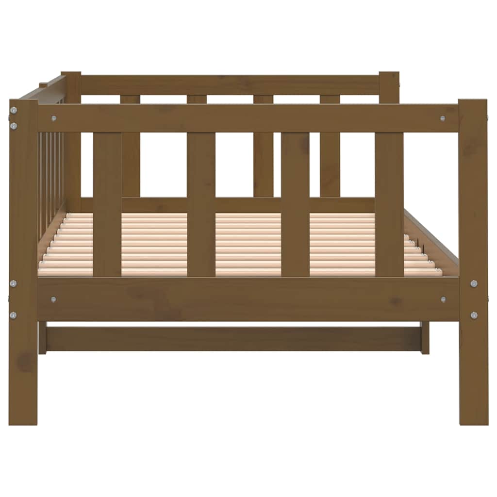 Day Bed without Mattress Honey Brown Solid Wood Pine 90x200cm
