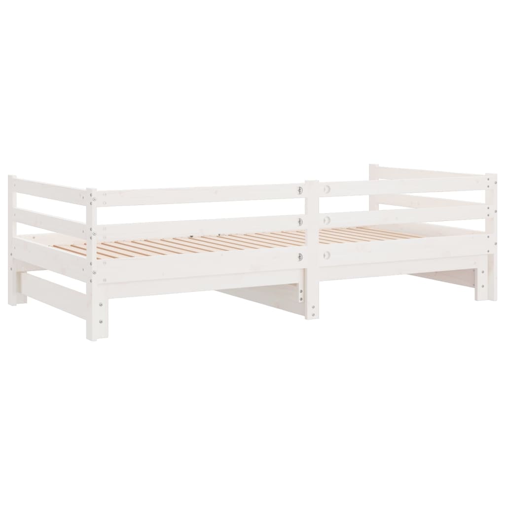 Pull-out Day Bed without Mattress White 2x(90x200)cm