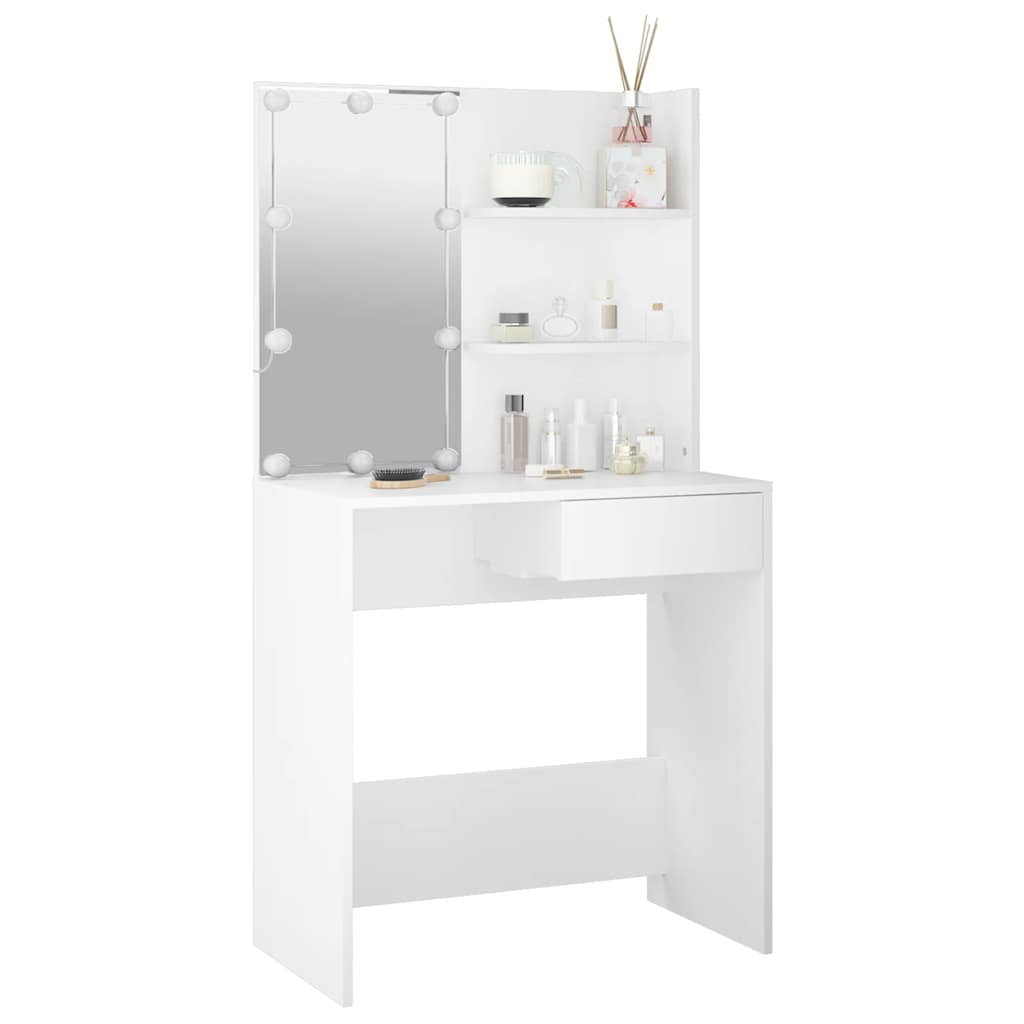 Dressing Table With Led 74.5X40X141 Cm