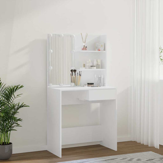 Dressing Table With Led 74.5X40X141 Cm