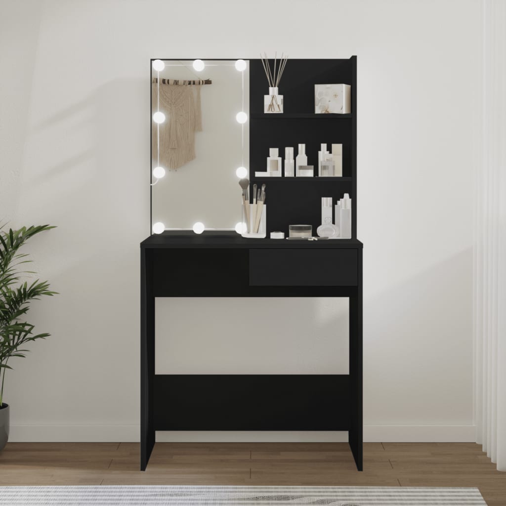 Dressing Table With Led 74.5X40X141 Cm