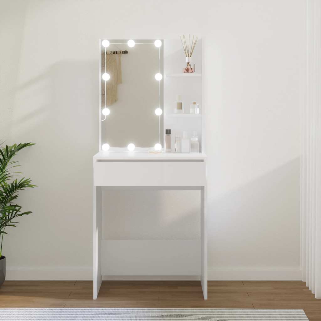 Dressing Table 60 X 40 X 140 Cm Engineered Wood