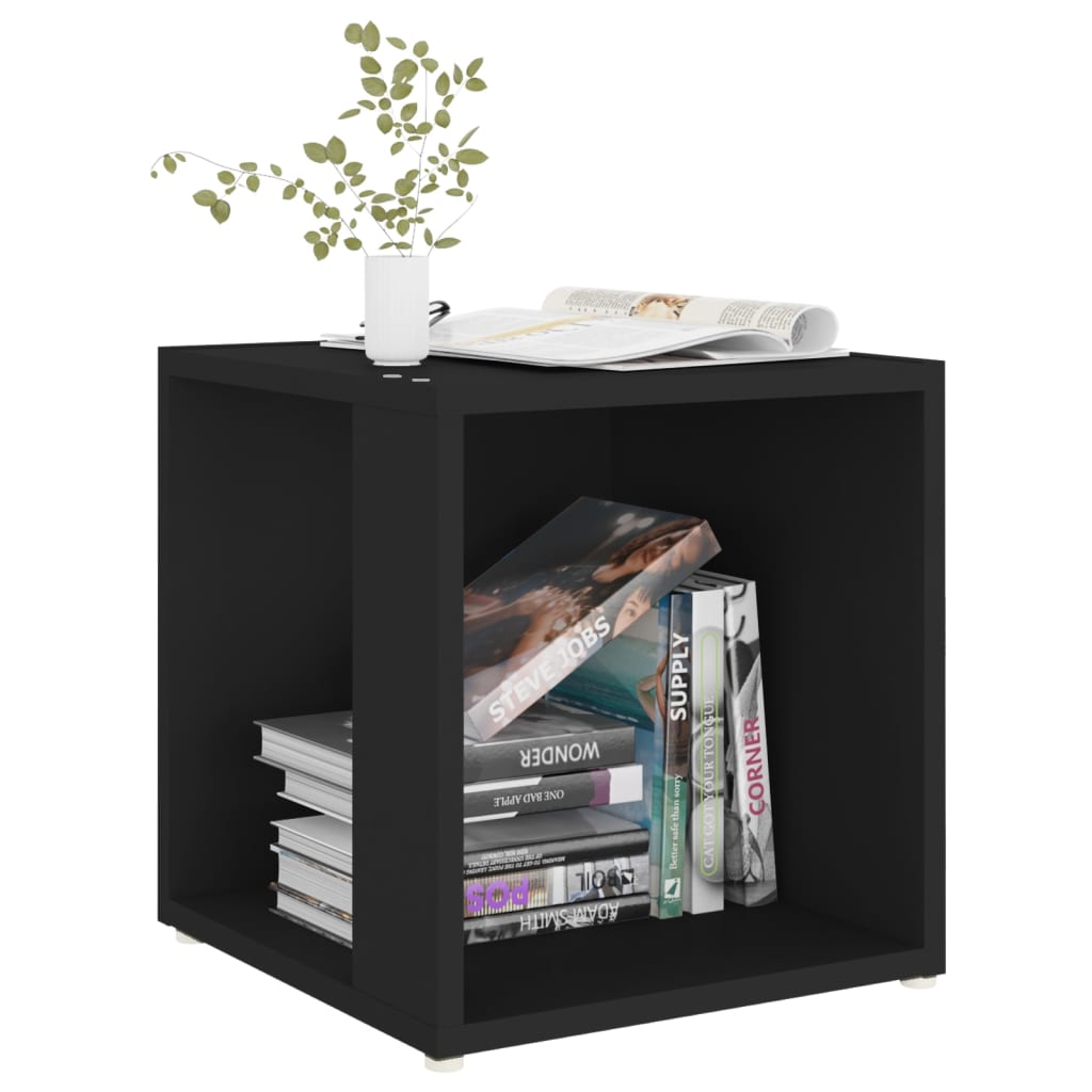 Side Table Black 33x33x34.5 cm Engineered Wood