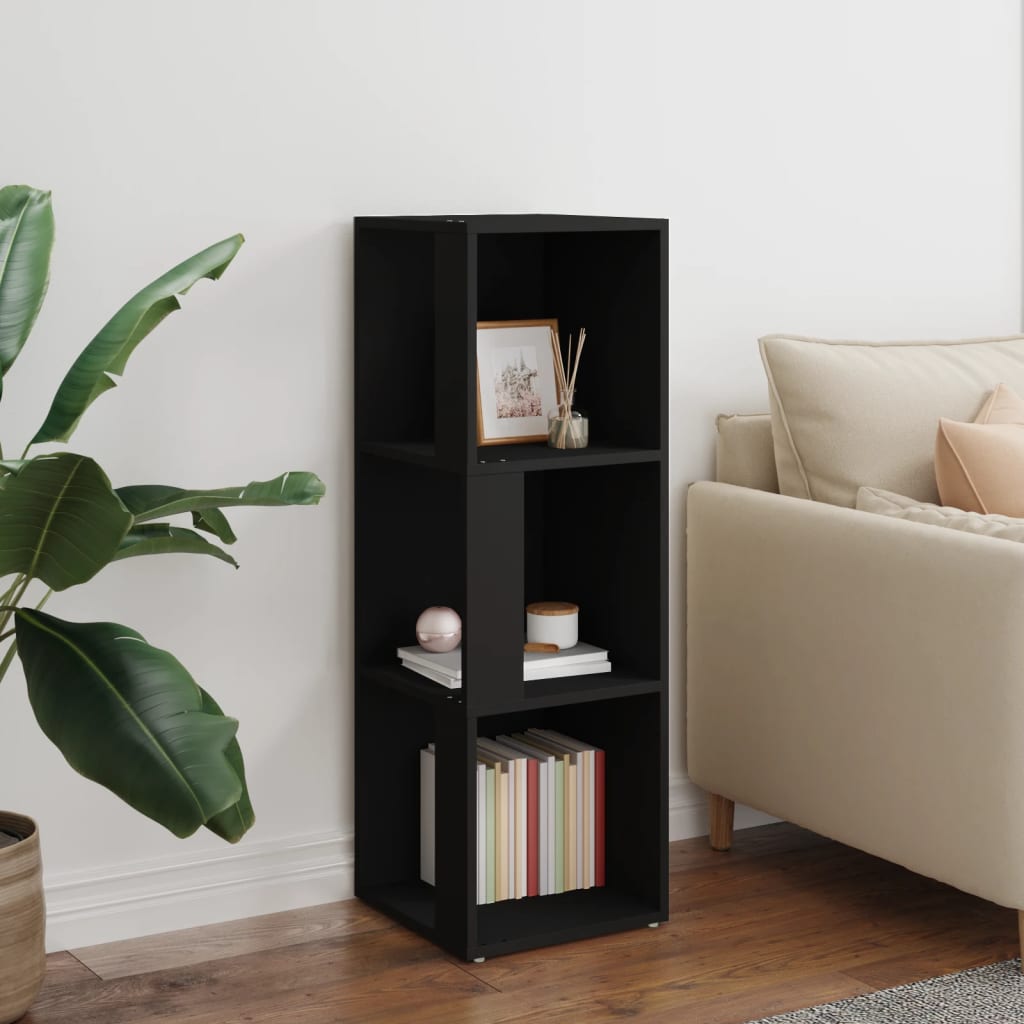 Corner Cabinet Black 33x33x100 cm Engineered Wood