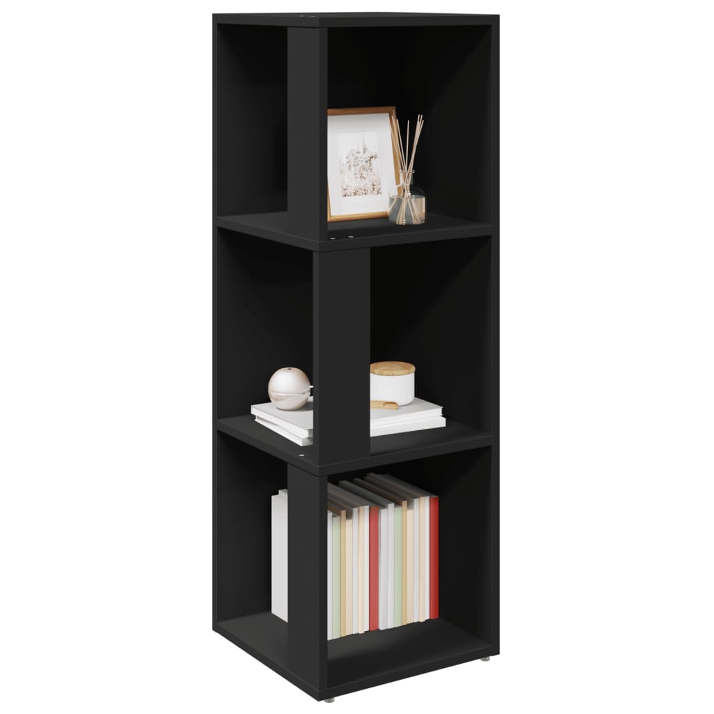 Corner Cabinet Black 33x33x100 cm Engineered Wood