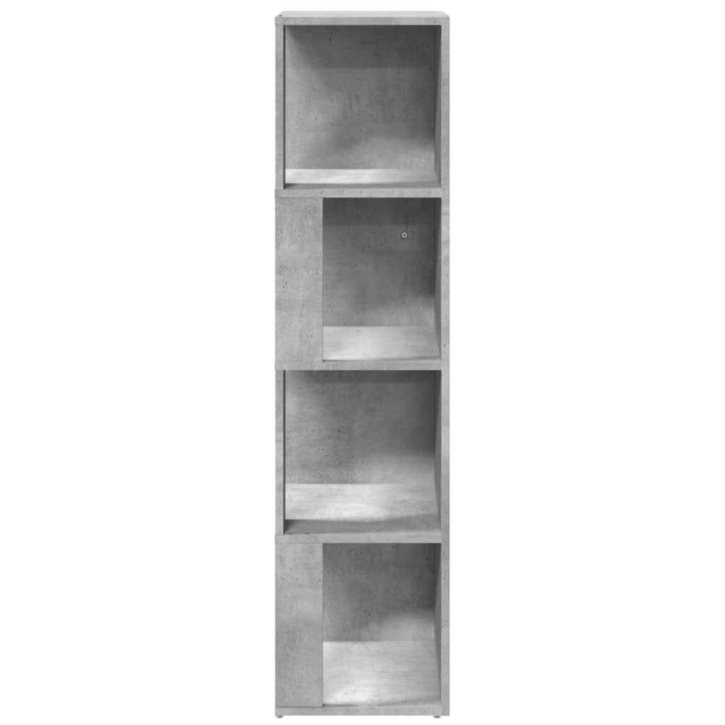 Corner Cabinet Concrete Grey 33x33x132 cm Engineered Wood