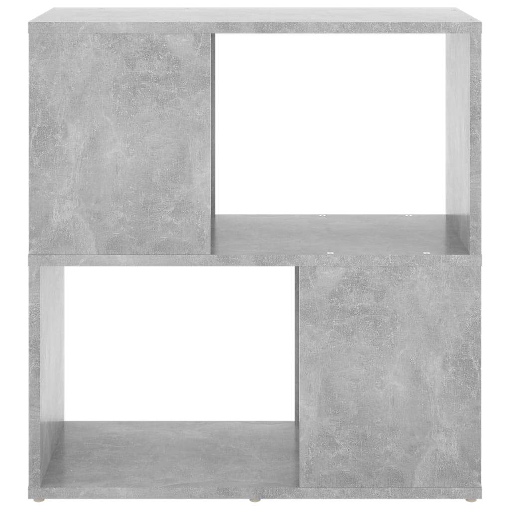 Book Cabinet Concrete Grey 60x24x63 cm Engineered Wood