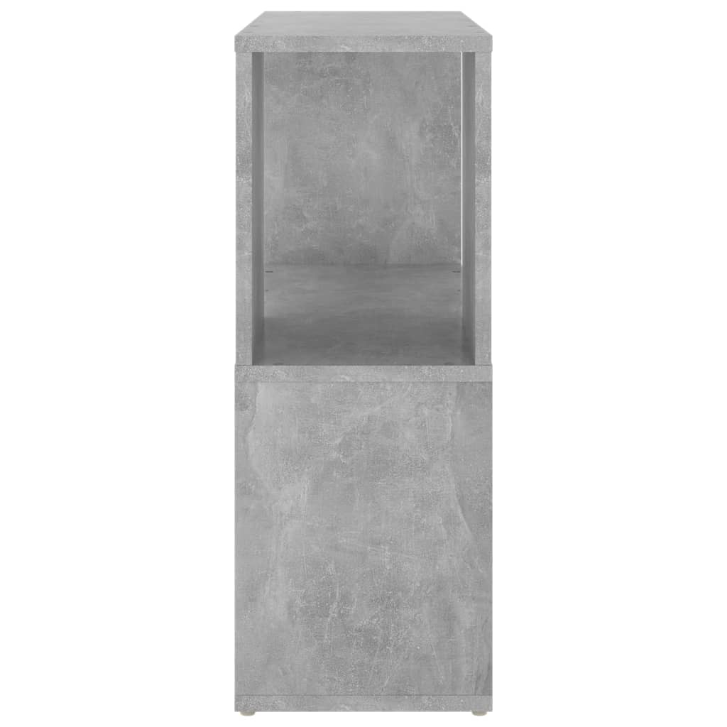 Book Cabinet Concrete Grey 60x24x63 cm Engineered Wood