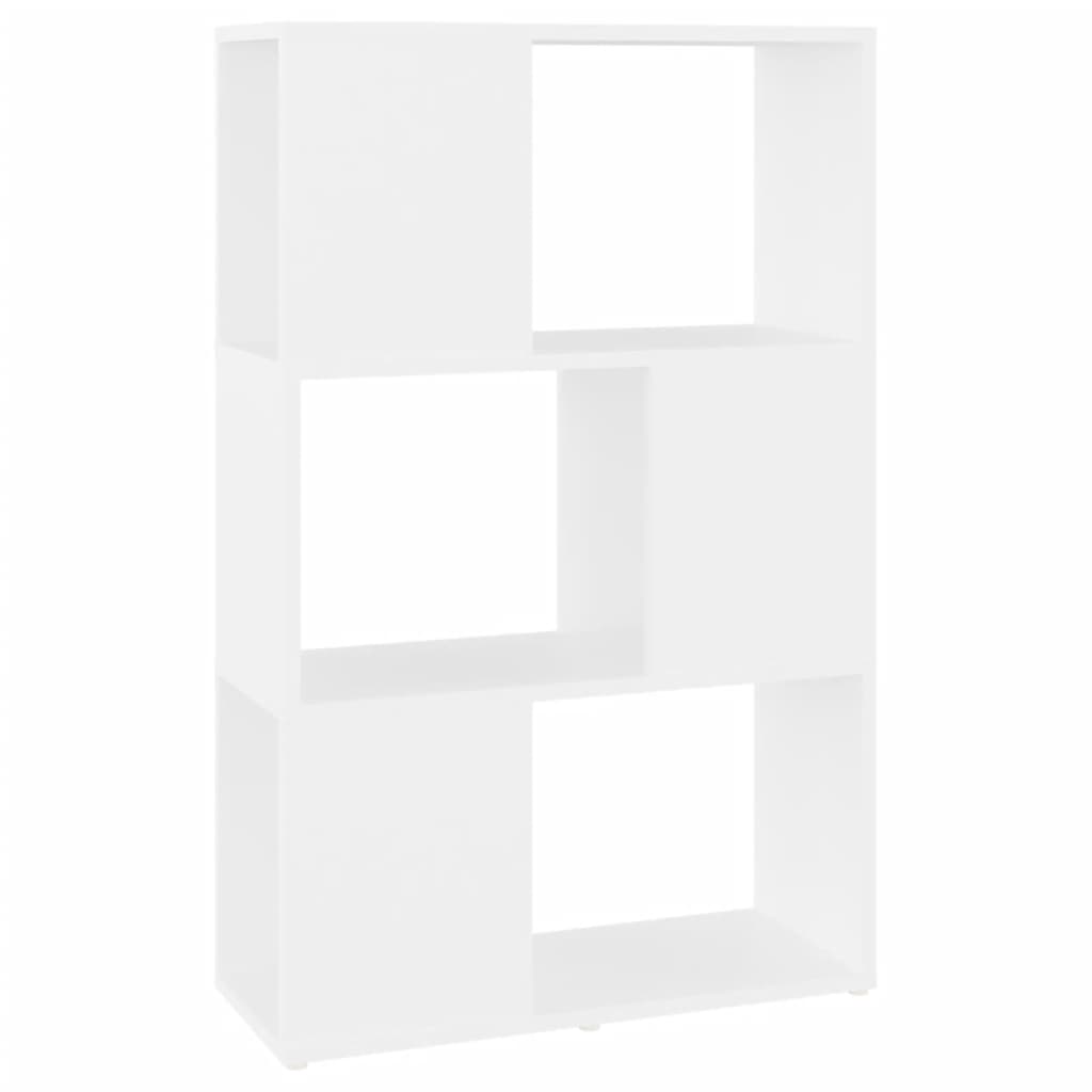 Book Cabinet Room Divider White 60x24x94 cm Engineered Wood