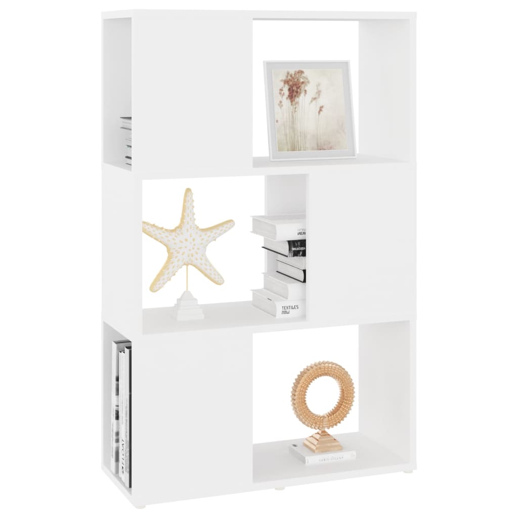 Book Cabinet Room Divider White 60x24x94 cm Engineered Wood