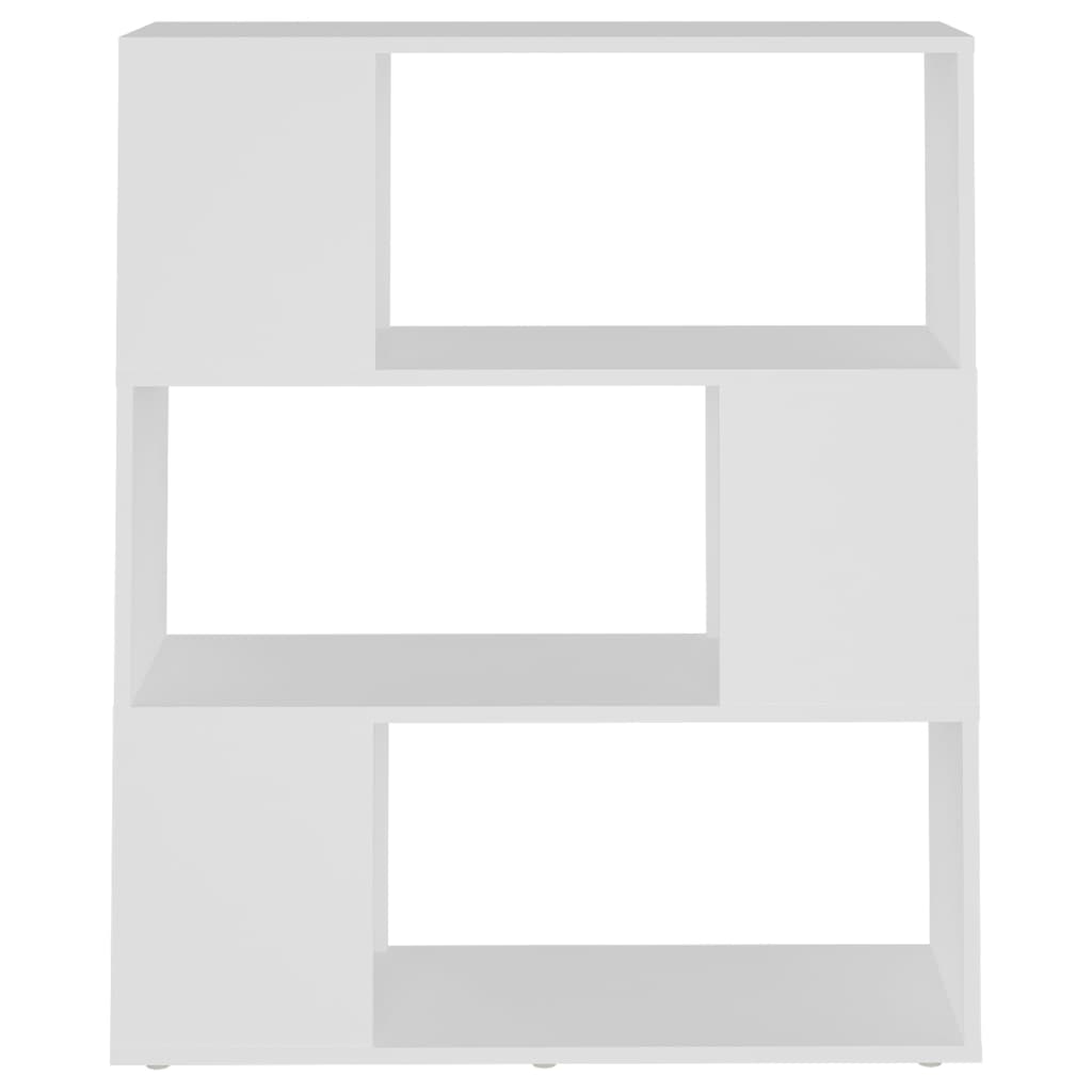 Book Cabinet Room Divider White 80x24x94 cm Engineered Wood