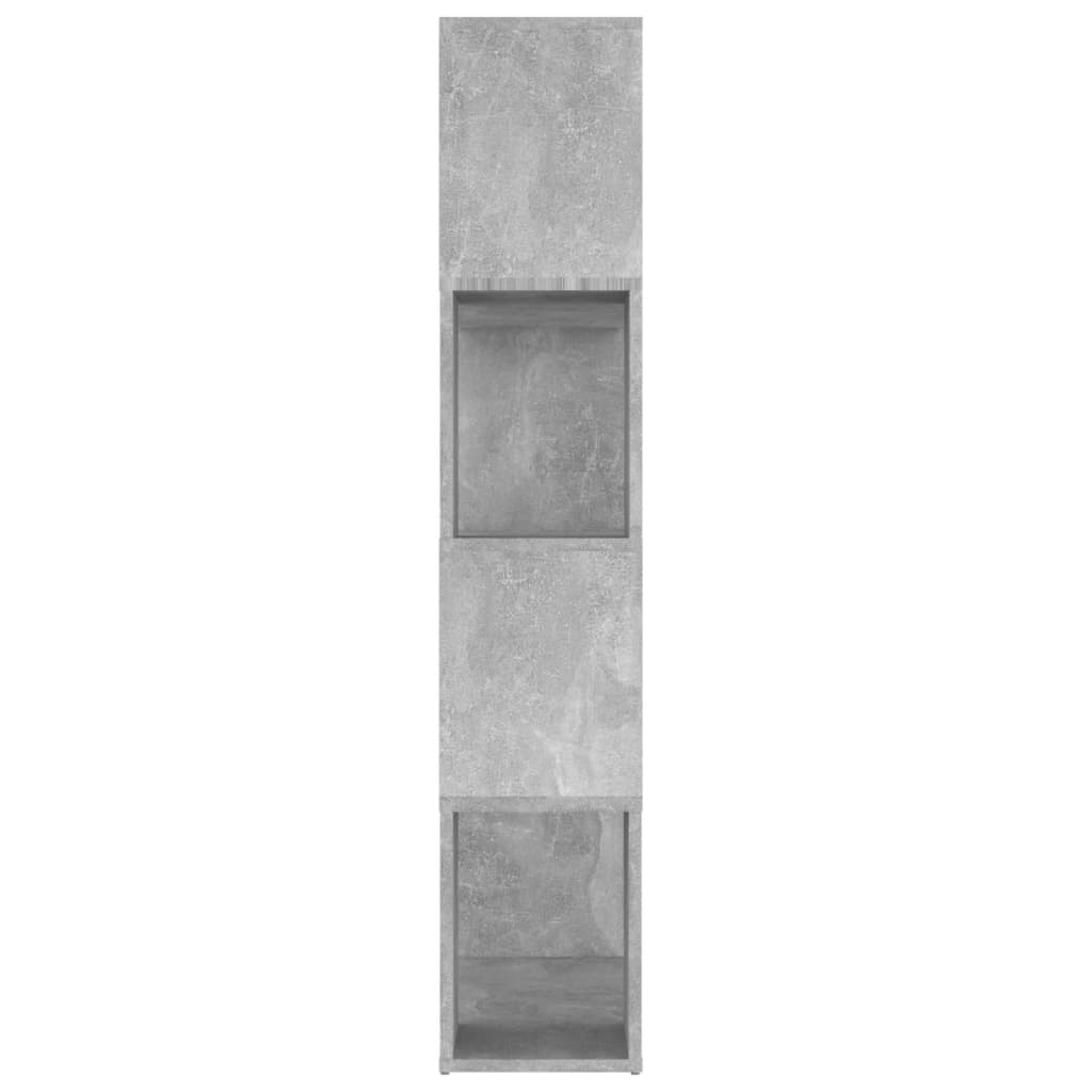 Book Cabinet Room Divider Concrete Grey 80x24x124.5cm Engineered Wood