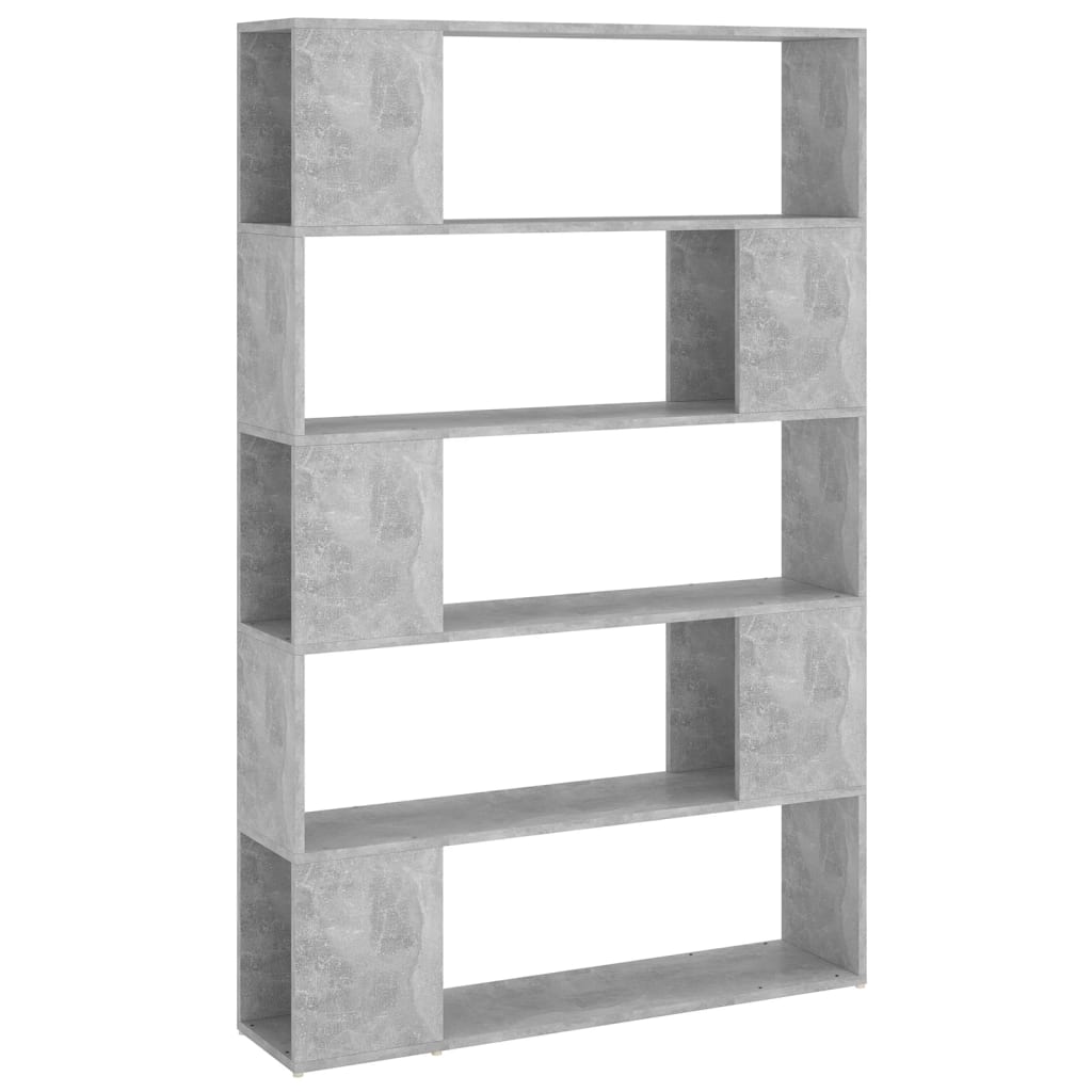 Book Cabinet Room Divider Concrete Grey 100x24x155 cm Engineered Wood