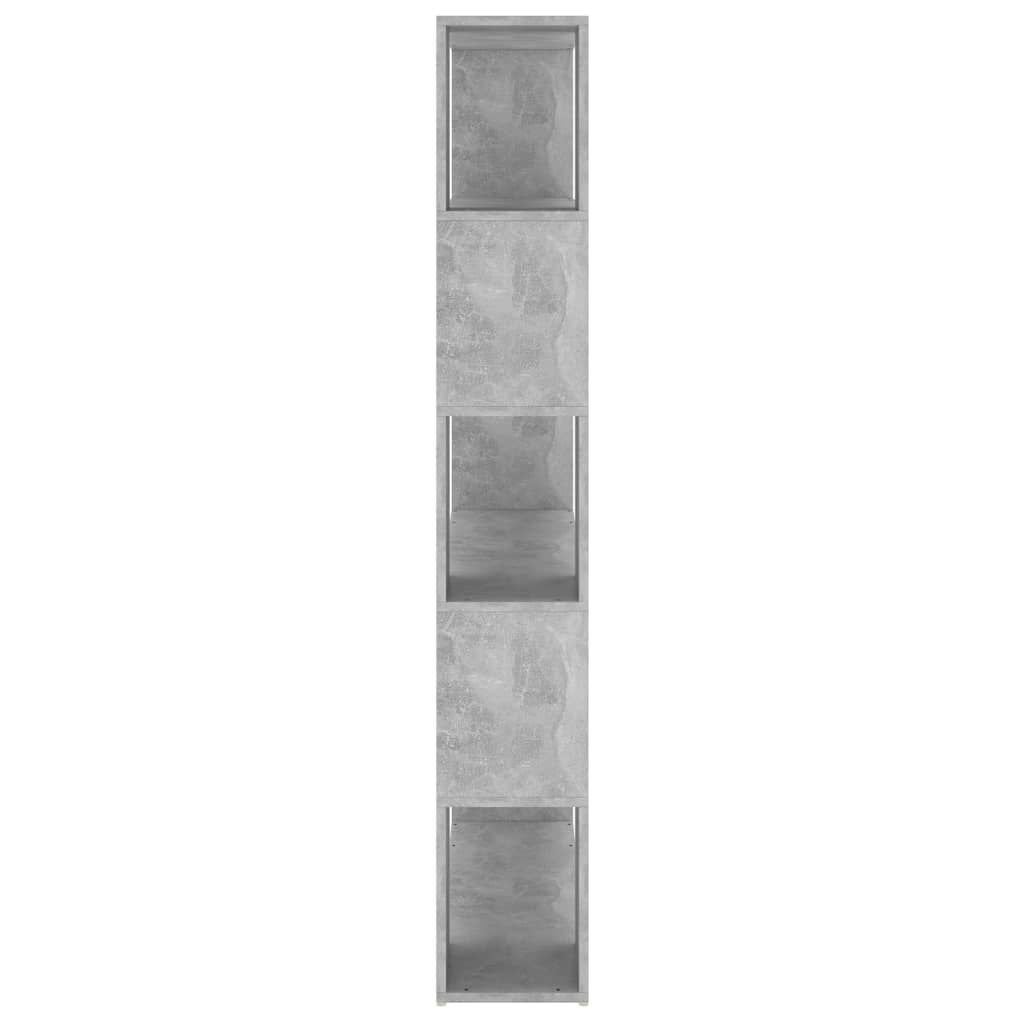 Book Cabinet Room Divider Concrete Grey 100x24x155 cm Engineered Wood