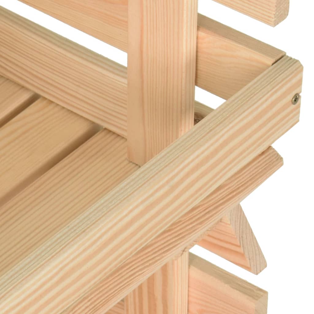 Vegetable Trolley 77x30x80 cm Solid Pinewood