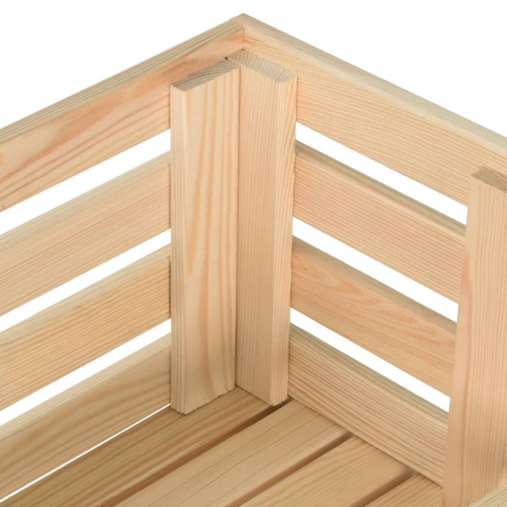 Vegetable Trolley 77x30x80 cm Solid Pinewood