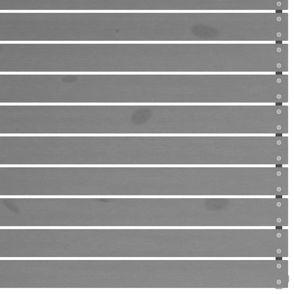 Garden Corner Sofa Grey Solid Wood Pine