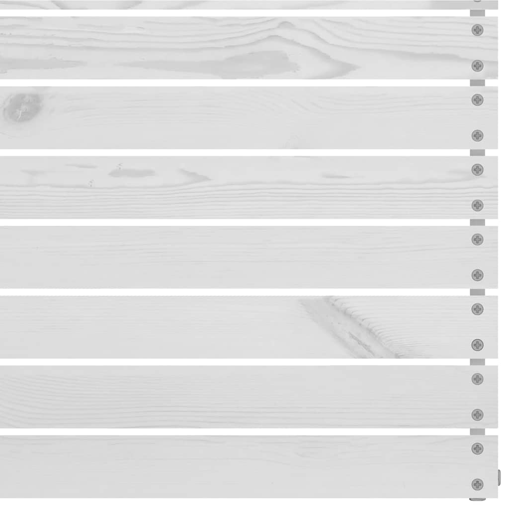 Garden Middle Sofas 4 pcs White Solid Pinewood